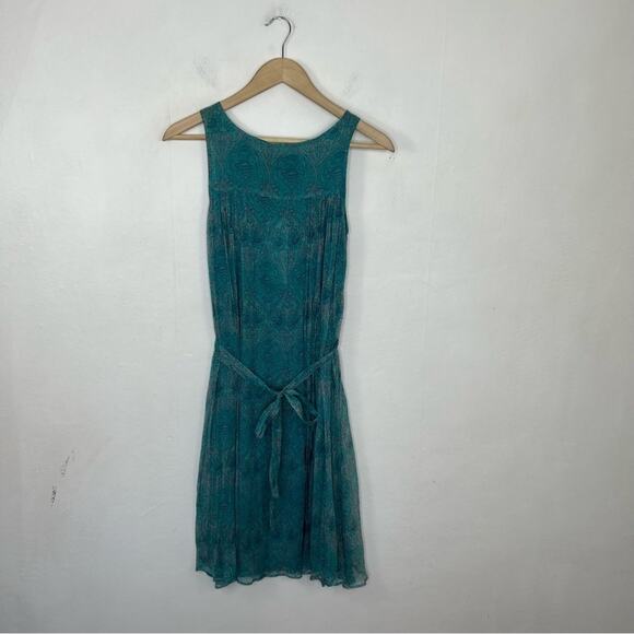 Label By Ritu Kumar Turquoise Sleeveless Dress Size 2 NWT - Picture 2 of 14